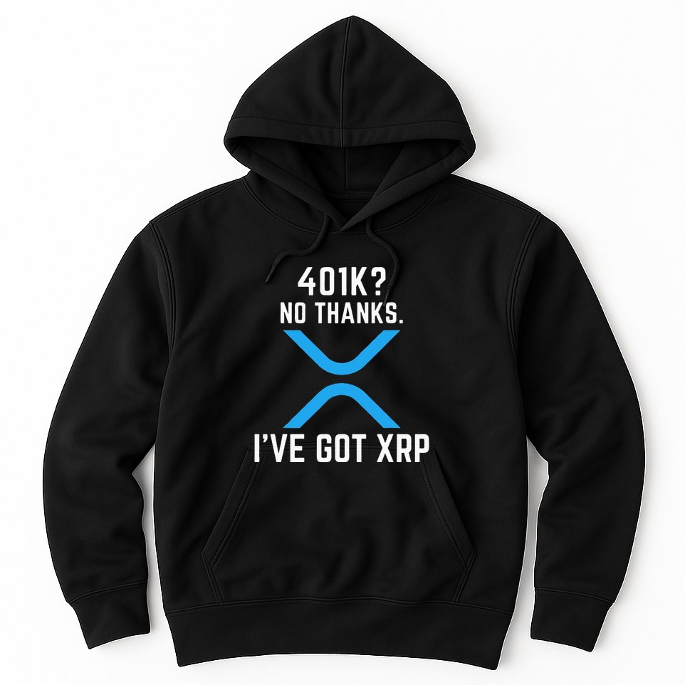 XRP Cryptocurrency 401K Hoodie