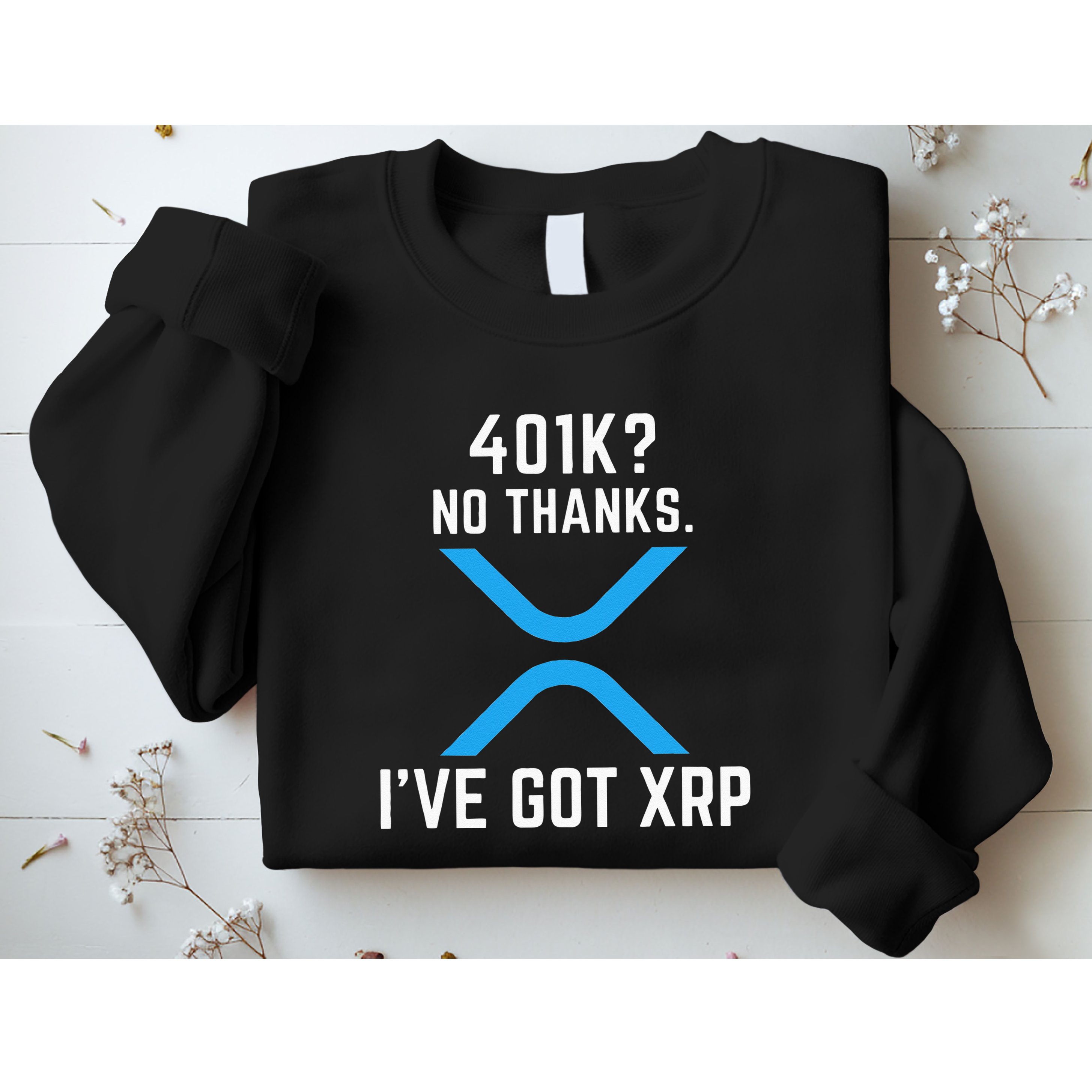 XRP Cryptocurrency 401K Sweatshirt
