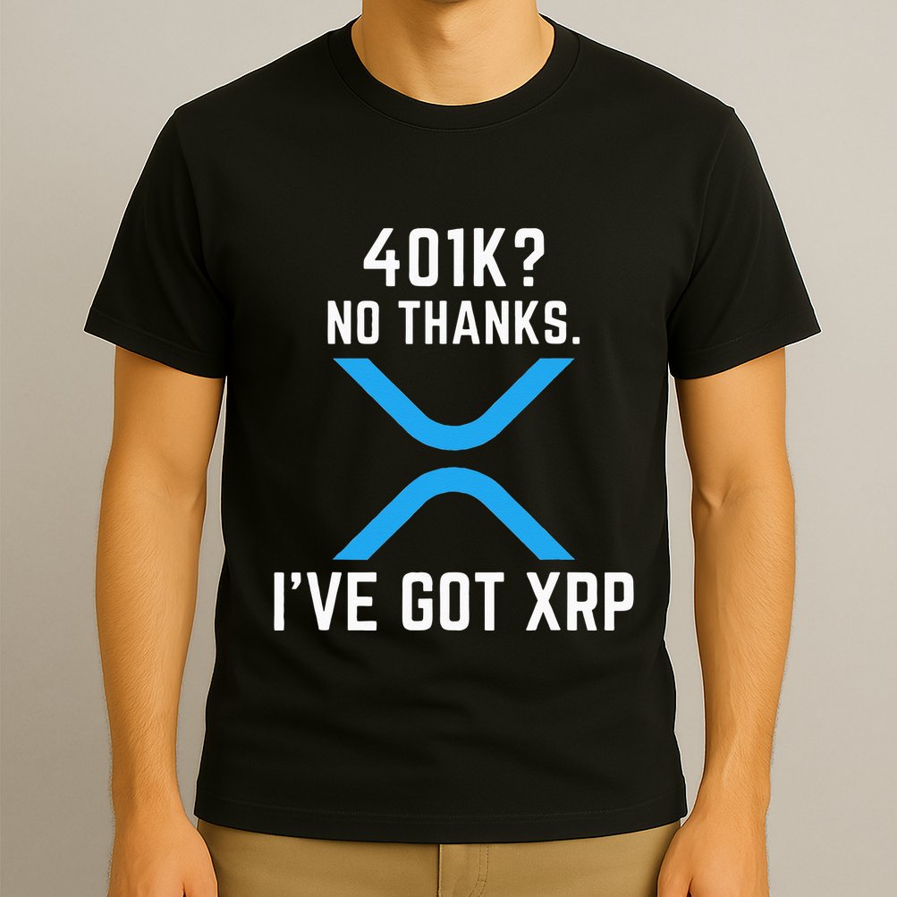 XRP Cryptocurrency 401K T-Shirt