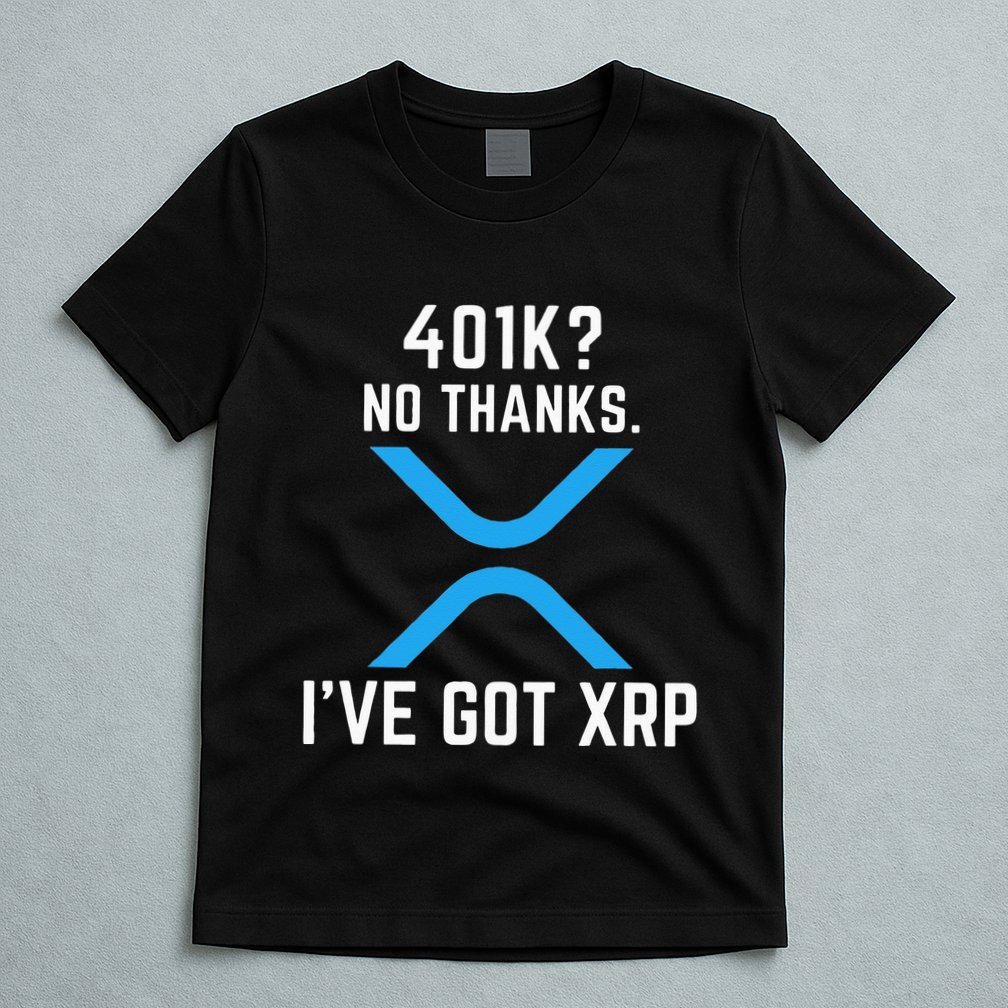 XRP Cryptocurrency 401K T-Shirt