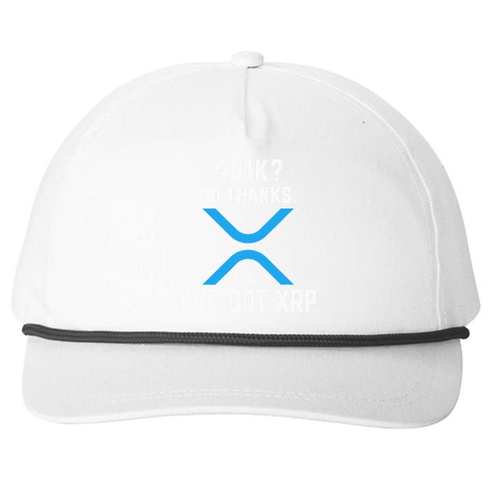 XRP Cryptocurrency 401K Snapback Five-Panel Rope Hat