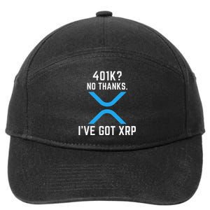 XRP Cryptocurrency 401K 7-Panel Snapback Hat