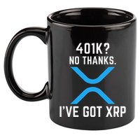 XRP Cryptocurrency 401K 11oz C Handle Ceramic Mug