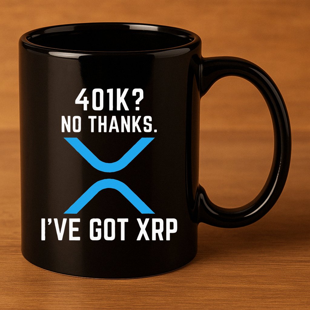 XRP Cryptocurrency 401K 11oz C Handle Ceramic Mug