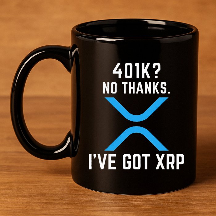 XRP Cryptocurrency 401K 11oz C Handle Ceramic Mug