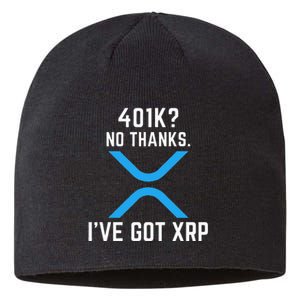 XRP Cryptocurrency 401K Sustainable Beanie