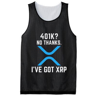 XRP Cryptocurrency 401K Mesh Reversible Basketball Jersey Tank
