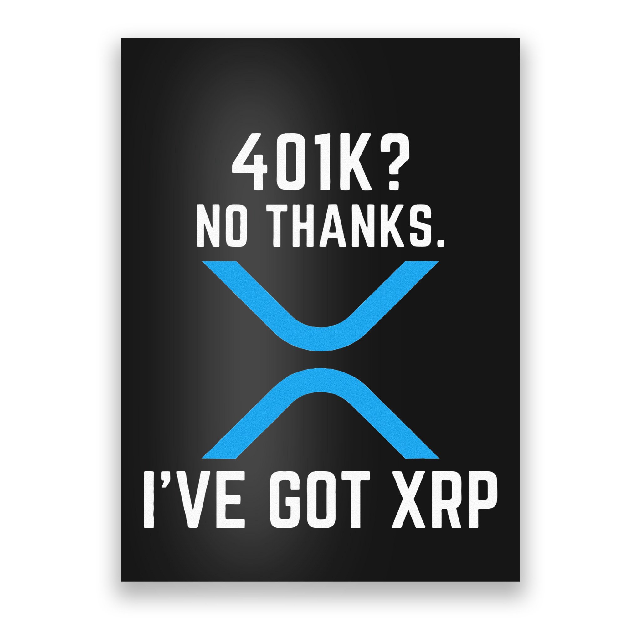XRP Cryptocurrency 401K Poster