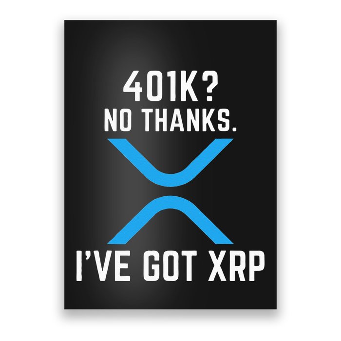XRP Cryptocurrency 401K Poster