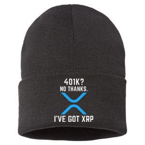 XRP Cryptocurrency 401K Sustainable Knit Beanie