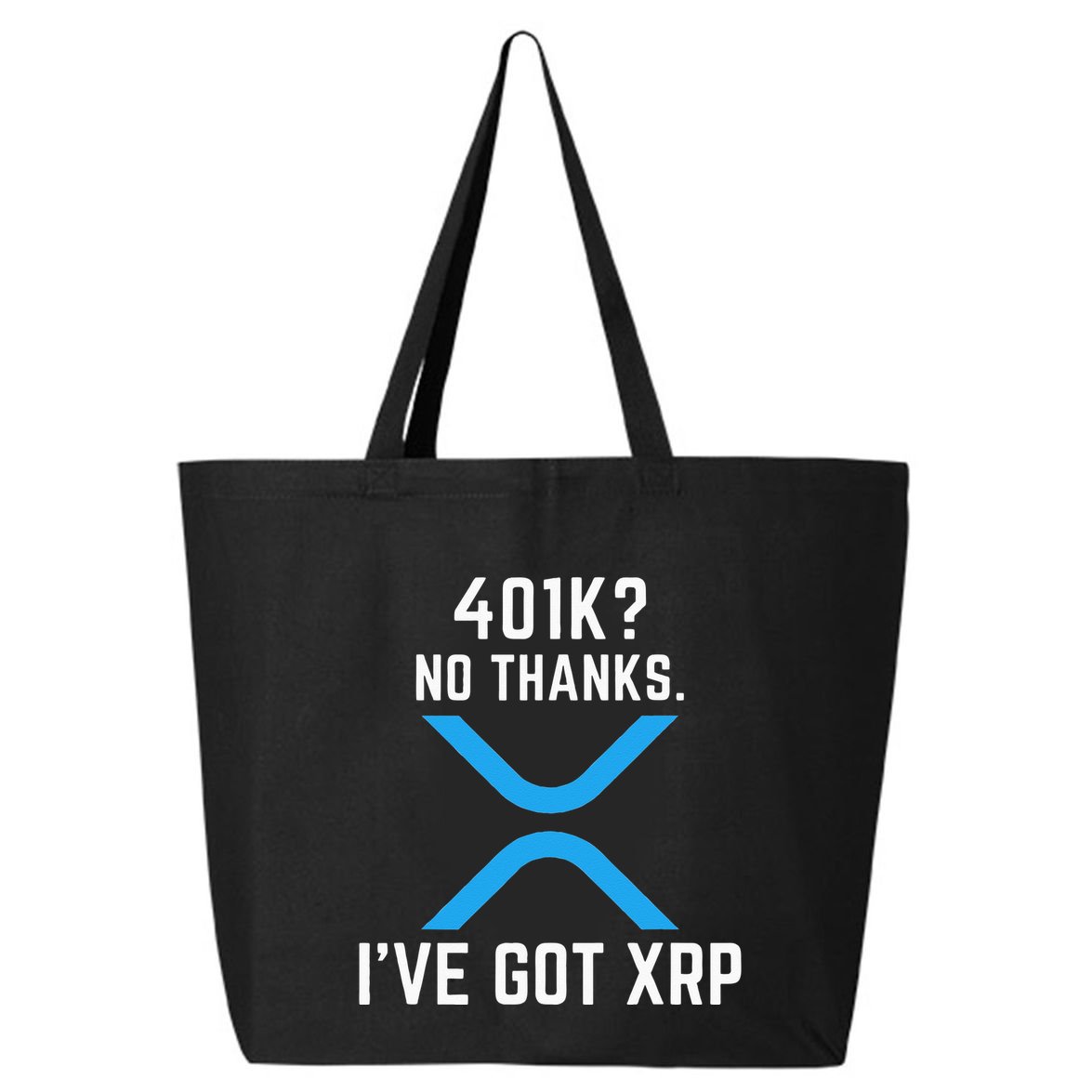 XRP Cryptocurrency 401K 25L Jumbo Tote