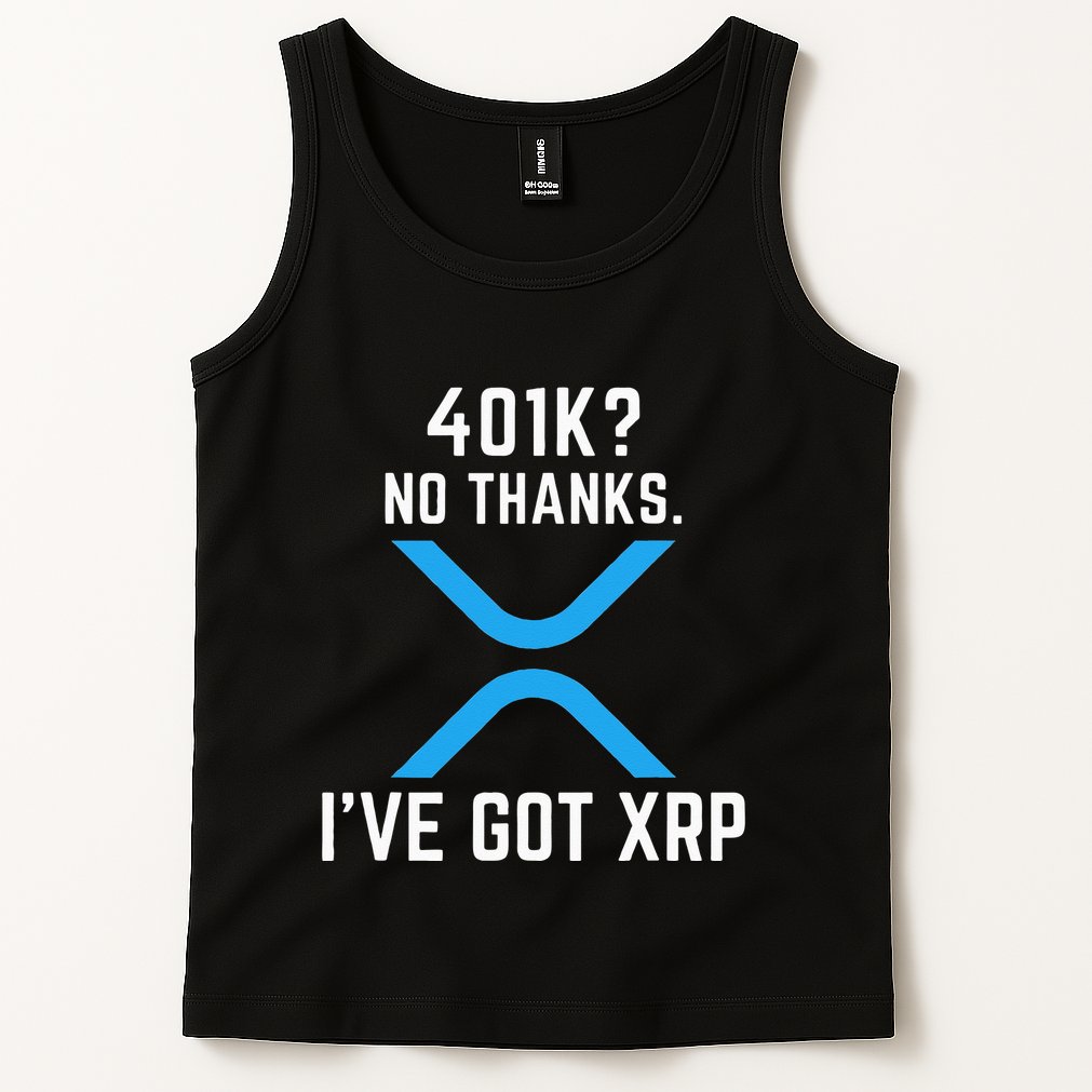 XRP Cryptocurrency 401K Tank Top