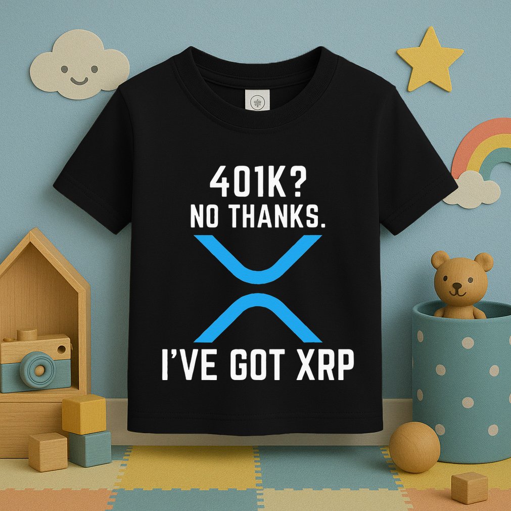XRP Cryptocurrency 401K Toddler T-Shirt