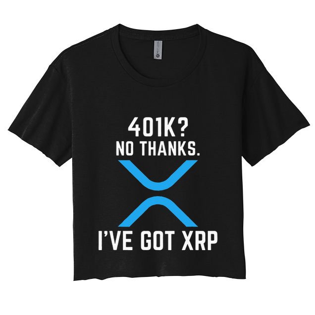 XRP Cryptocurrency 401K Crop Top
