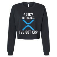 XRP Cryptocurrency 401K Cropped Pullover Crew
