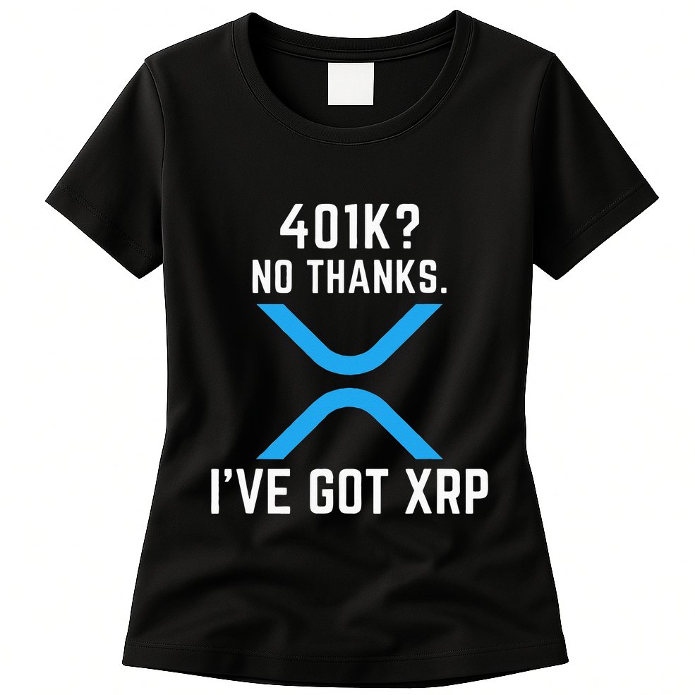 XRP Cryptocurrency 401K Womens T-Shirt