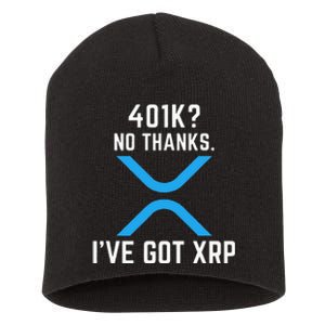 XRP Cryptocurrency 401K Short Acrylic Beanie