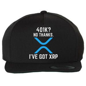 XRP Cryptocurrency 401K Wool Snapback Cap