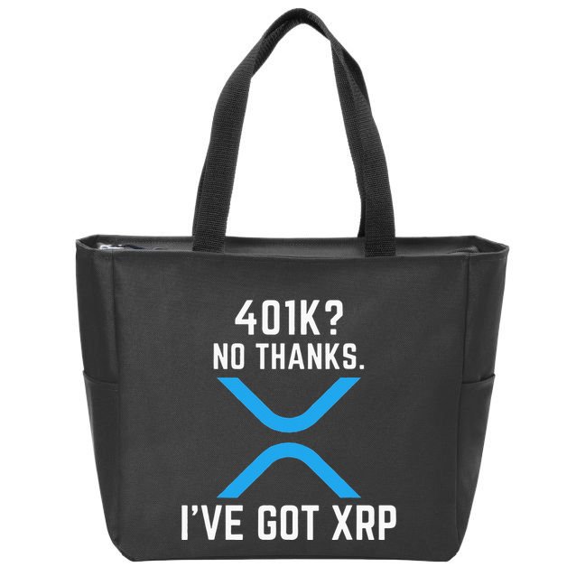 XRP Cryptocurrency 401K Zip Tote Bag
