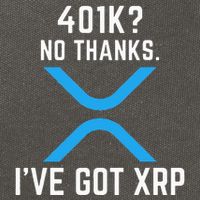 XRP Cryptocurrency 401K Cotton Canvas Backpack