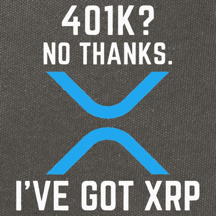 XRP Cryptocurrency 401K Cotton Canvas Backpack