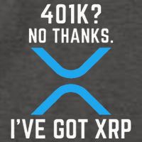XRP Cryptocurrency 401K Vector Backpack