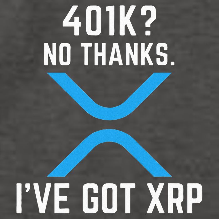 XRP Cryptocurrency 401K Vector Backpack