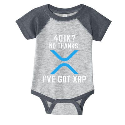 XRP Cryptocurrency 401K Infant Baby Jersey Bodysuit