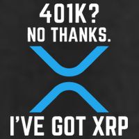 XRP Cryptocurrency 401K Cool Comfort Performance Bucket Hat