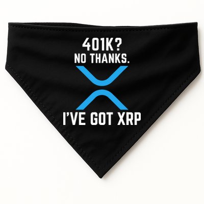 XRP Cryptocurrency 401K USA-Made Doggie Bandana