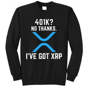 XRP Cryptocurrency 401K Sweatshirt