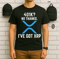 XRP Cryptocurrency 401K T-Shirt