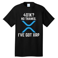 XRP Cryptocurrency 401K Tall T-Shirt