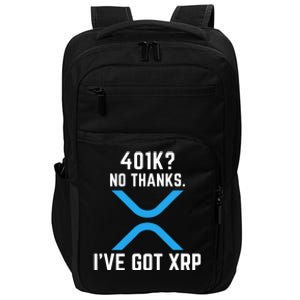 XRP Cryptocurrency 401K Impact Tech Backpack