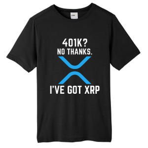 XRP Cryptocurrency 401K Tall Fusion ChromaSoft Performance T-Shirt