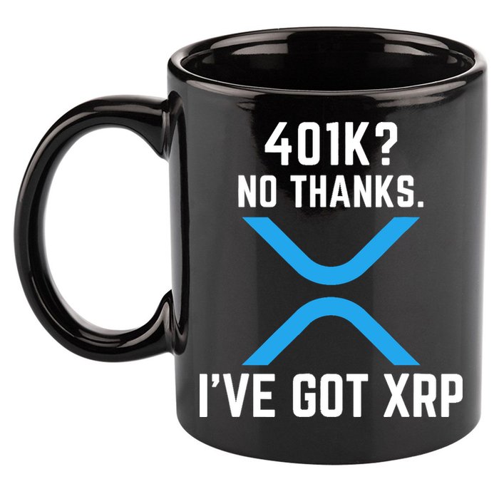 XRP Cryptocurrency 401K 11oz C Handle Ceramic Mug