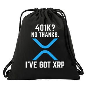 XRP Cryptocurrency 401K Drawstring Bag