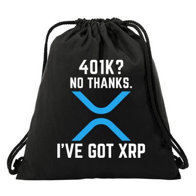 XRP Cryptocurrency 401K Drawstring Bag