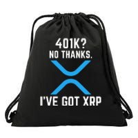 XRP Cryptocurrency 401K Drawstring Bag