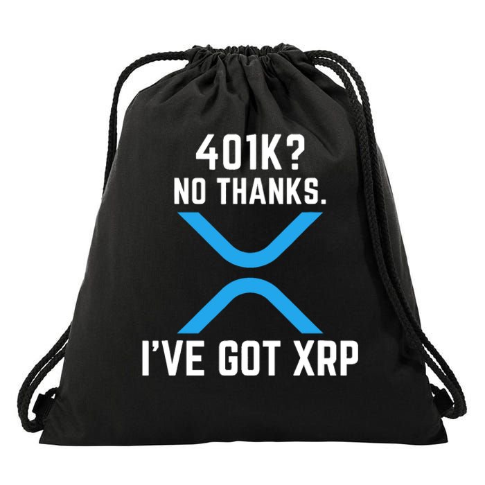 XRP Cryptocurrency 401K Drawstring Bag