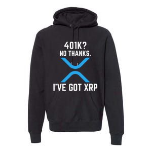 XRP Cryptocurrency 401K Premium Hoodie