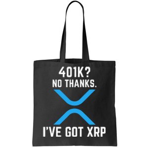 XRP Cryptocurrency 401K Tote Bag