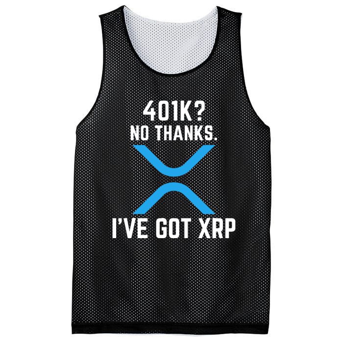 XRP Cryptocurrency 401K Mesh Reversible Basketball Jersey Tank