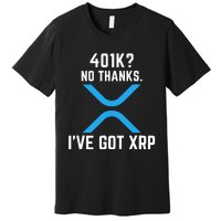 XRP Cryptocurrency 401K Premium T-Shirt