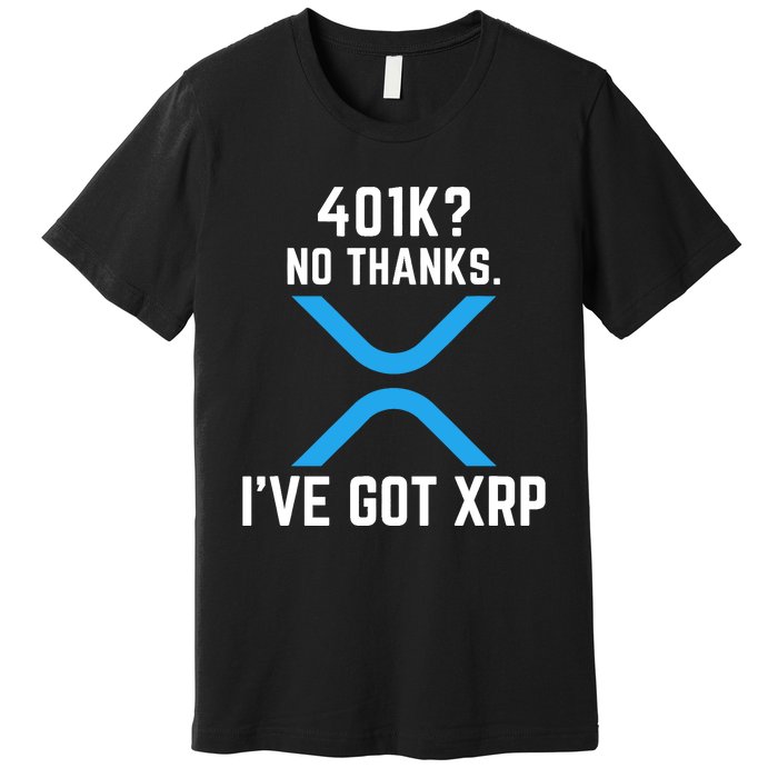 XRP Cryptocurrency 401K Premium T-Shirt