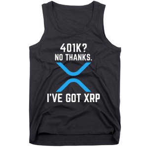 XRP Cryptocurrency 401K Tank Top