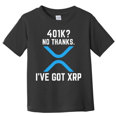 XRP Cryptocurrency 401K Toddler T-Shirt