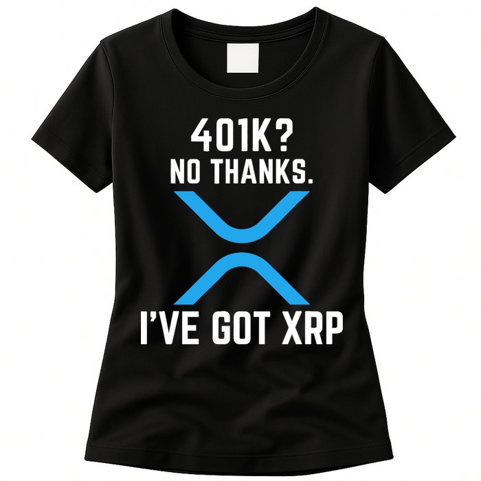 XRP Cryptocurrency 401K Womens T-Shirt