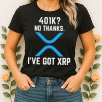 XRP Cryptocurrency 401K Womens T-Shirt