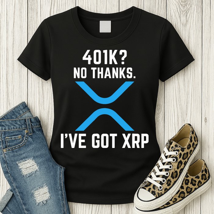 XRP Cryptocurrency 401K Womens T-Shirt